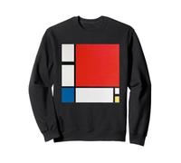 Piet Mondrian Composition with Red, Blue and Yellow Sudadera