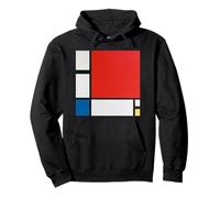 Piet Mondrian Composition with Red, Blue and Yellow Sudadera con Capucha