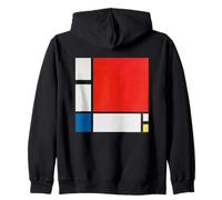 Piet Mondrian Composition with Red, Blue and Yellow Sudadera con Capucha