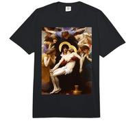 Pieta de Bouguereau x Jesucristo Crucificado x Madre María Comfort Colors Adult Heavyweight T-Shirt