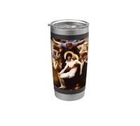 Pieta de Bouguereau x Jesucristo Crucificado x Madre María Vaso térmico de acero inoxidable de doble pared