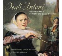 Pietro Degli An Degli Antoni: 12 Sonatas, Op. 4 for Violi (CD) (Importación USA)