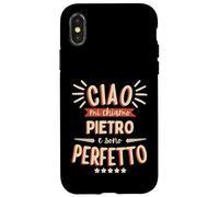 Pietro Idea Regalo Personalizzata Nome Divertente Carcasa para iPhone X/XS