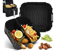 Pietuley Molde Silicona Freidora de Aire Para Cosori 4,7L/5,5L/6L/6,4L, Accesorios Airfryer para Cecotec 5L/5,5L/6L, Recipiente Air Fryer para Russell Hobbs XXL 8L/8,3L & Philips 6,2L& Ninja 6,2L