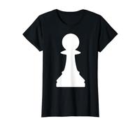 Pieza de ajedrez de peón a Juego, Disfraz para Jugador, Amante Camiseta gráfica económica, Mujer, Negro, S