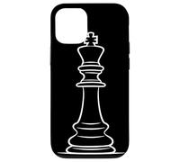 Pieza de ajedrez Dibujo unifilar Carcasa para iPhone 12/12 Pro