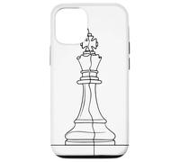 Pieza de ajedrez Dibujo unifilar Carcasa para iPhone 12/12 Pro