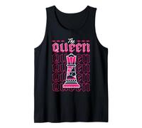 Pieza de ajedrez La Reina Divertido Disfraz de Halloween a Juego Camiseta sin Mangas