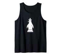 Pieza de ajedrez única de pingüino diseño Minimalista Camiseta sin Mangas
