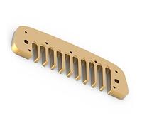 Pieza de Armnica de Peine de Blues de Aleacin de Aluminio, Resistente Al Desgaste, Tamao Pequeo para Meloda Dorada (GOLD