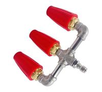 Pieza de boquilla giratoria de turbina, a presión triple, accesorios de limpieza de conector rápido de 4000 PSI, accesorio de limpieza de surfasce, punta industrial universal, equipo fiable
