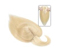 Pieza de cabello humano liso de 6 "-18" con flequillo, adorno de cabello con base de seda de 7 * 12,5 cm for mujeres con cabello adelgazado o pérdida de cabello, 3 clips (Size : 14 inches, Color : 6