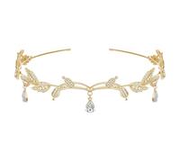 Pieza De Cinturón Goteado De Hoja, Diadema Elee, Accesorios De Rol, Accesorios De Peinado, Accesorios Para El Cabello De Las Mujeres (Oro)