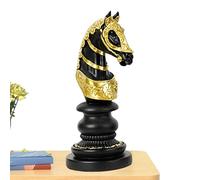 Pieza De Decoración De Estatua De Vintage,Artesanía De Estatuilla De Resina De Adorno Retro | Adorno De Decoración De Figura De Caballo De Guerra King Queen Único para Sala De Es