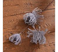 Pieza de decoración inspirada en leucospermum con silueta equilibrada que funciona bien en temas interiores minimalistas o en capas con facilidad de colocación (morado)