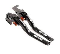 Pieza de Embrague Accesorios para Motocicletas: Manetas De Control, Palancas Freno Y Embrague Pivotantes para Suzuki GSR750 2011-2025 GSR600 2006-2011 GSR400 2008-2012(Orange)