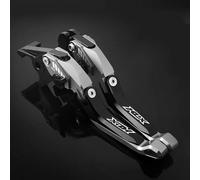 Pieza de Embrague Manetas De Control para Motocicleta: Palancas Freno Y Embrague Pivotantes Ajustables para Kawasaki KLX230 KLX300 KLX400 KLX 230 300 400(Grey)