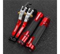 Pieza de Embrague Manetas De Embrague Extensibles Y Plegables para Motocicletas, Palancas Freno con Empuñadura Ajustable para BMW R1200ST 2005-2008(Red 1)
