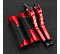 Pieza de Embrague Manetas De Embrague Pivotantes, Manijas Control, Piezas Motocicleta, Palanca Freno Ajustable para Yamaha para Super para TENERE XTZ750 1989-1996(Red 3)