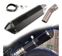 Pieza de Escape para BMW F700 GS 2013-2017 2014 2015 2016 Accesorios para Motocicletas Silenciador De Escape Izquierdo Deslizante Tubo Enlace Medio(Nero)