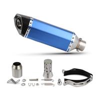 Pieza de Escape Silenciador De Escape Universal para Motocicleta 36-51 Mm para Yamaha R3 Nmax, para Kawasaki para Ninja 400(BLU)