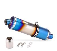 Pieza de Escape Silenciadores para Tubo De Escape Motocicleta para Yamaha Tmax530 R3 R25, para Kawasaki para Ninja400(BLU)