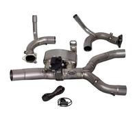 Pieza de Escape Tubo De Escape Titanio 60 Mm con Válvula Eléctrica para BMW R1300GS ADV R1300 GS Adventure