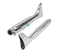 Pieza de Escape Tubo De Escape Universal para Motocicleta, Lado Izquierdo Y Derecho, Cola Pez, para Bobbers, Motos Carreras, Choppers, para Cafe Racer Silenciadores Vintage