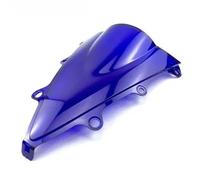 Pieza de extensión Piezas De La Cubierta del Carenado Parabrisas Motocicleta Doble Burbuja para CBR300R 2014 2015 2016 2017(BLU)