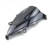 Pieza de extensión Piezas De La Cubierta del Carenado Parabrisas Motocicleta Doble Burbuja para CBR300R 2014 2015 2016 2017(Negro)