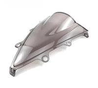 Pieza de extensión Piezas De La Cubierta del Carenado Parabrisas Motocicleta Doble Burbuja para CBR300R 2014 2015 2016 2017(Smoke)