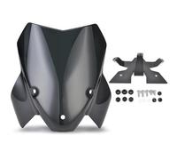 Pieza de extensión Piezas De La Cubierta del Carenado Parabrisas Motocicleta para S1000R 2021 2022 2023 Negro Humo Claro(Bracket A)