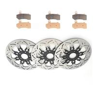 Pieza de freno Discos Freno Delantero Trasero Pastillas De Rotores Para HARLEY Para DAVIDSON Para Touring 1584 FLHRC Para Road King Classic 2008-2013(Black Gray)
