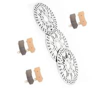 Pieza de freno Pastillas De Rotores Discos Freno Trasero Delantero Motocicleta Para HARLEY Para DAVIDSON FLHRC 1690 Para Road King Classic Para Touring 2011 2012 2013(Silver)