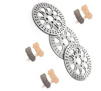 Pieza de freno Pastillas De Rotores Discos Freno Trasero Delantero Motocicleta Para HARLEY Para DAVIDSON FLHRC 1690 Para Road King Classic Para Touring 2011 2012 2013(Grey)