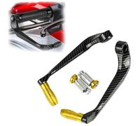 Pieza de guardamanos para Kawasaki ZZR 250 1400 1200 600 Motocicleta 22mm Palanca De Embrague Freno Empuñadura Protector ZZR250 ZZR1400 ZZR1200 ZZR600(Gold)