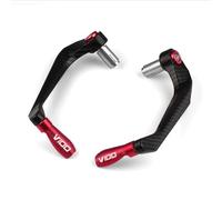 Pieza de guardamanos para Moto Guzzi V100 Protectores De Manetas Freno Y Embrague para Motocicleta. Accesorios Protección para El Manillar(Rosso)