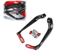Pieza de guardamanos para Yamaha YZF R1 YZFR3 YZFR6 Universal 22mm Palancas De Embrague Freno Protector YZF-R1 YZF-R3 YZF-R6 R125 R25 R1M R1S R6S(Rosso)