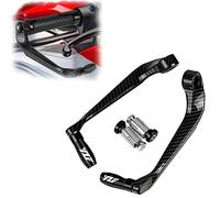 Pieza de guardamanos para Yamaha YZF R1 YZFR3 YZFR6 Universal 22mm Palancas De Embrague Freno Protector YZF-R1 YZF-R3 YZF-R6 R125 R25 R1M R1S R6S(Nero)