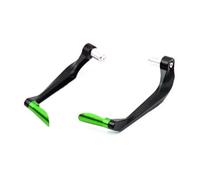 Pieza de guardamanos Protectores De Manillar Universales 7/8" para Motocicleta, Scooter, Bicicleta Montaña, Protector Palanca Freno Aluminio CNC(Vert)