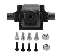 Pieza de mejora de aleación de aluminio, caja de cambios delantera y trasera para coche RC HBX 1/24 2098B, coche de escalada (Negro)