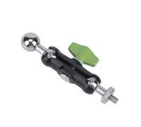 Pieza de montaje de posicionamiento, cabeza de bola de 17 mm y rosca macho de 1/4-20, conector de metal para cámara de trípode, montaje diario, enchufe de bola roscado, conector de aparejo de cámara