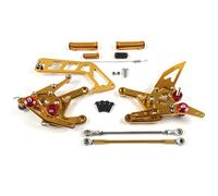 Pieza de motocicleta 1 Juego Para YAMAHA MT10 MT 10 MT-10 2016-2021 2017 2018 2019 2020 CNC Reposapiés(Gold with M8 Bolt)