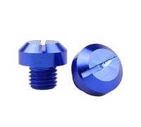 Pieza de Motocicleta 2 Uds Motocicleta M8 M10 Espejo Retrovisor Agujero Tapones Tornillos Soporte Accesorios(Blue M8)