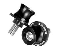 Pieza de Motocicleta Accesorios De Motocicleta CNC Basculante Carretes Soporte Tornillos Deslizador para Yamaha XS 850 XS850 1980 1981 1982 1983 1984 1985 1986(Nero)