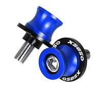 Pieza de Motocicleta Accesorios De Motocicleta CNC Basculante Carretes Soporte Tornillos Deslizador para Yamaha XS 850 XS850 1980 1981 1982 1983 1984 1985 1986(BLU)