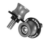 Pieza de Motocicleta Accesorios De Motocicleta CNC Basculante Carretes Soporte Tornillos Deslizador para Yamaha XS 850 XS850 1980 1981 1982 1983 1984 1985 1986(Grey)