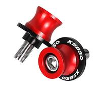 Pieza de Motocicleta Accesorios De Motocicleta CNC Basculante Carretes Soporte Tornillos Deslizador para Yamaha XS 850 XS850 1980 1981 1982 1983 1984 1985 1986(Rosso)