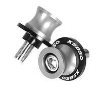 Pieza de Motocicleta Accesorios De Motocicleta CNC Basculante Carretes Soporte Tornillos Deslizador para Yamaha XS 850 XS850 1980 1981 1982 1983 1984 1985 1986(Silver)