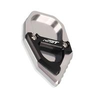 Pieza de Motocicleta Accesorios De Motocicleta Soporte Lateral Placa Ampliadora Almohadilla para BMW R Nine T NineT RnineT RNINET 2017 2018 2019 2020 2021 2022 2023(Silver)